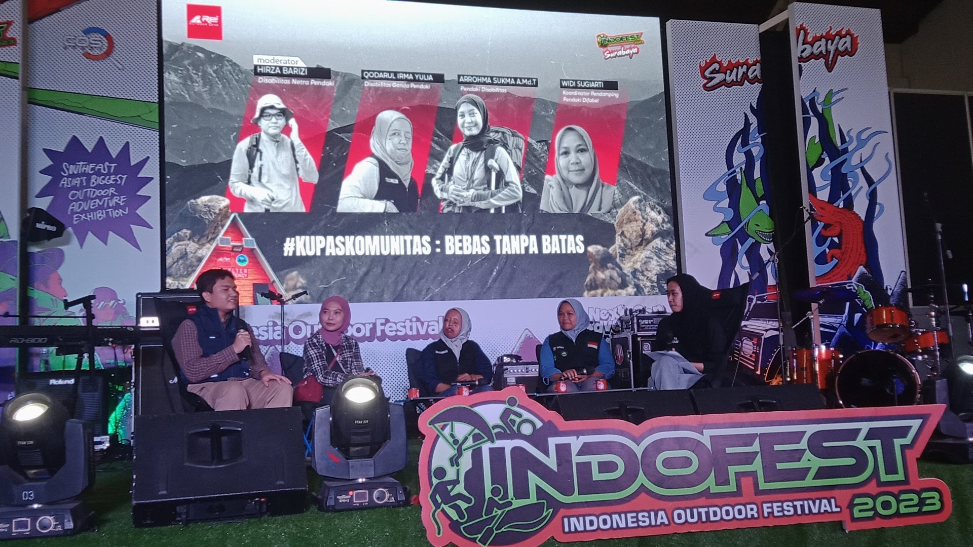 Arei Talkshow Indofest 2023 Surabaya