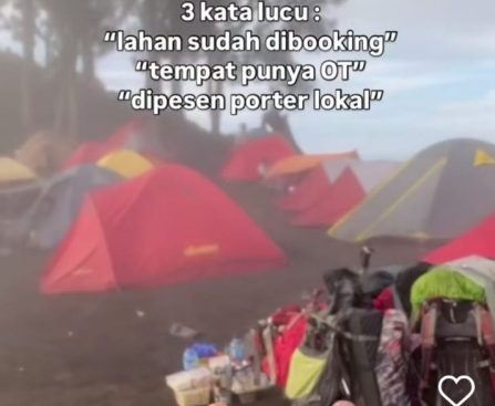 Viral! Booking Area Berkemah, Difpala Gunung Milik Semua