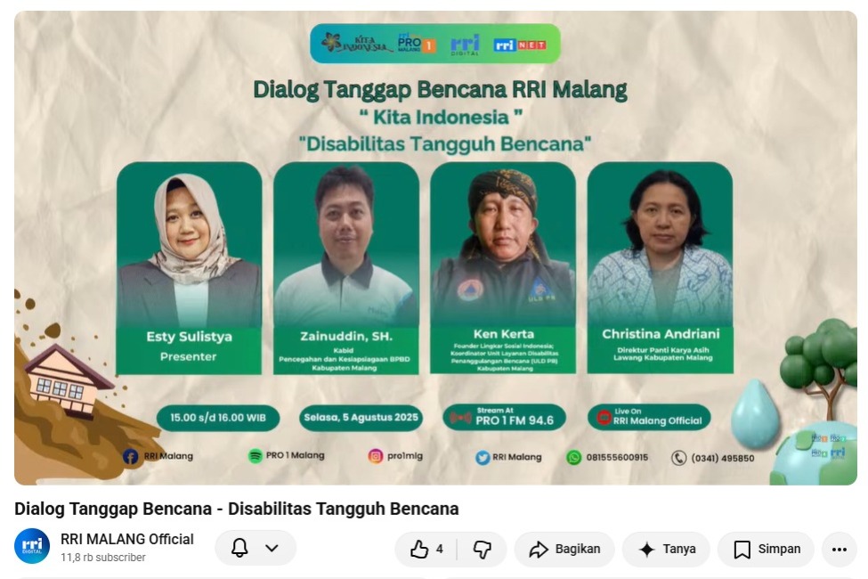 TALKSHOW RRI TANGGAP BENCANA ULD PB KAB MALANG